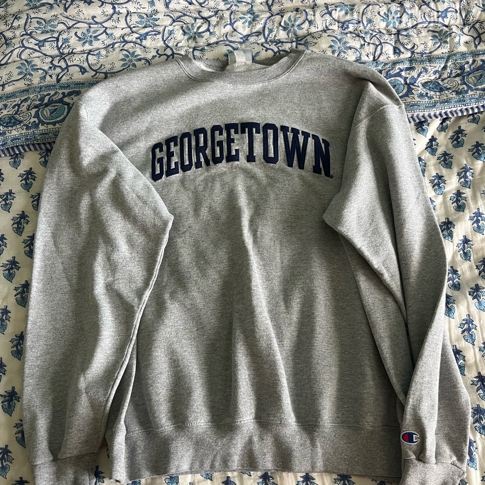 Authentic Vintage Champion Gray Georgetown Men's Sweatshirt